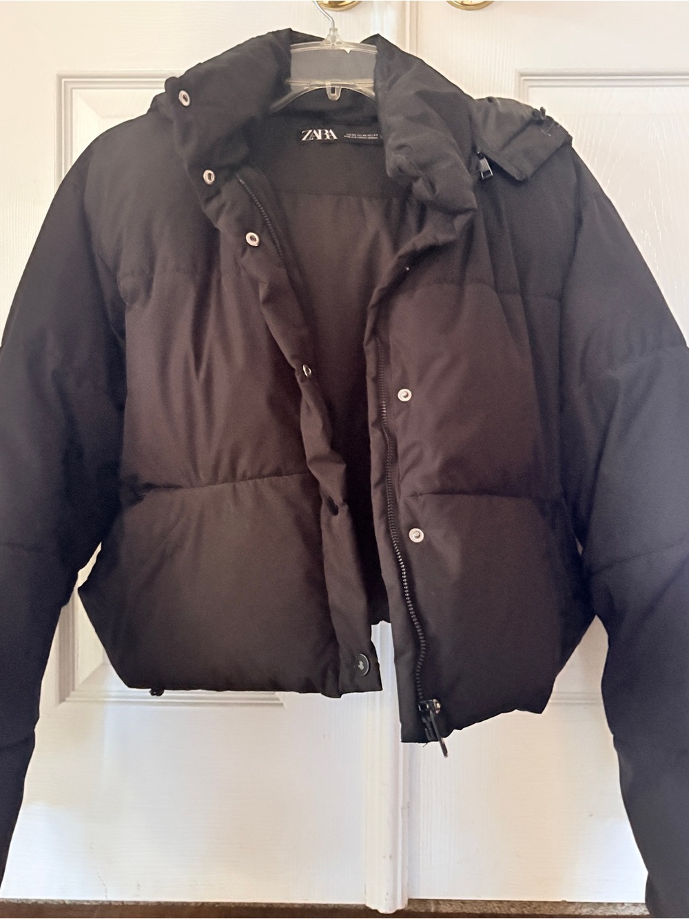 ZARA Crop Puffer Jacket xs